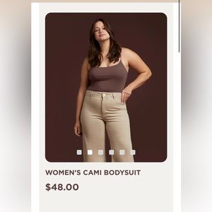 nuuds coffee cami bodysuit.